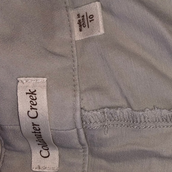 Coldwater Creek Khaki Trousers Size 10 - Picture 2 of 4